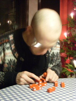 Photo of Hans Lundmark thinking (December 2009)
