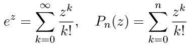 Formulas for exp and Pn